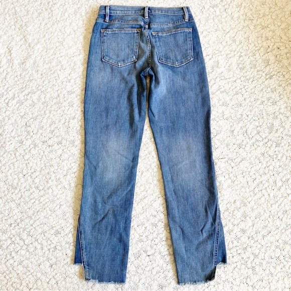 Frame Le High Straight Jeans, Beaudry Distressed Step Hem, 24 - Picture 4 of 15